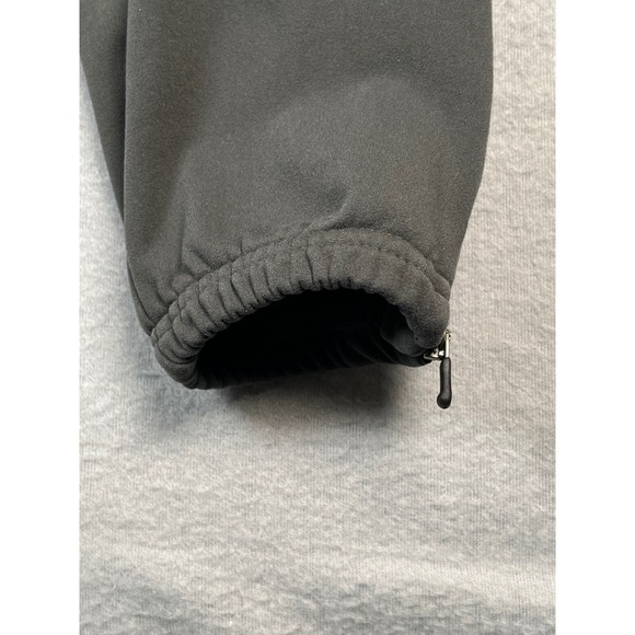 Nike Running Pants Men Small Swoosh Gray Black Zip Ankle Joggers Track Athletic - Picture 5 of 13